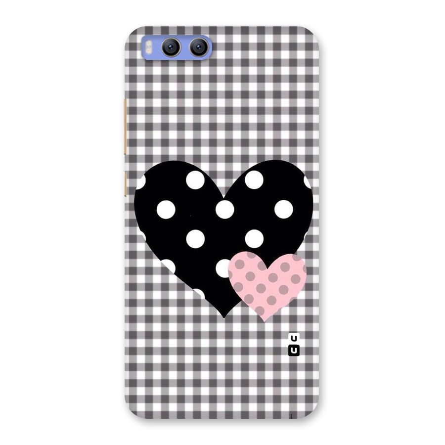 Polka Check Hearts Back Case for Xiaomi Mi 6