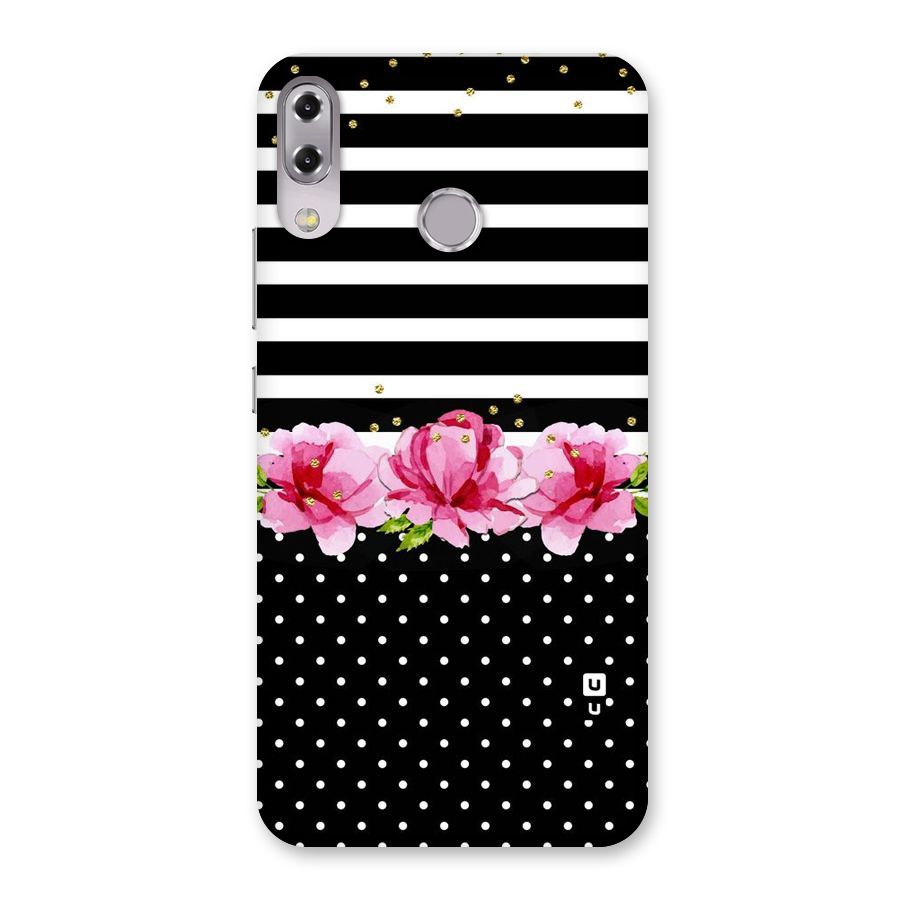 Polka Floral Stripes Back Case for Zenfone 5Z