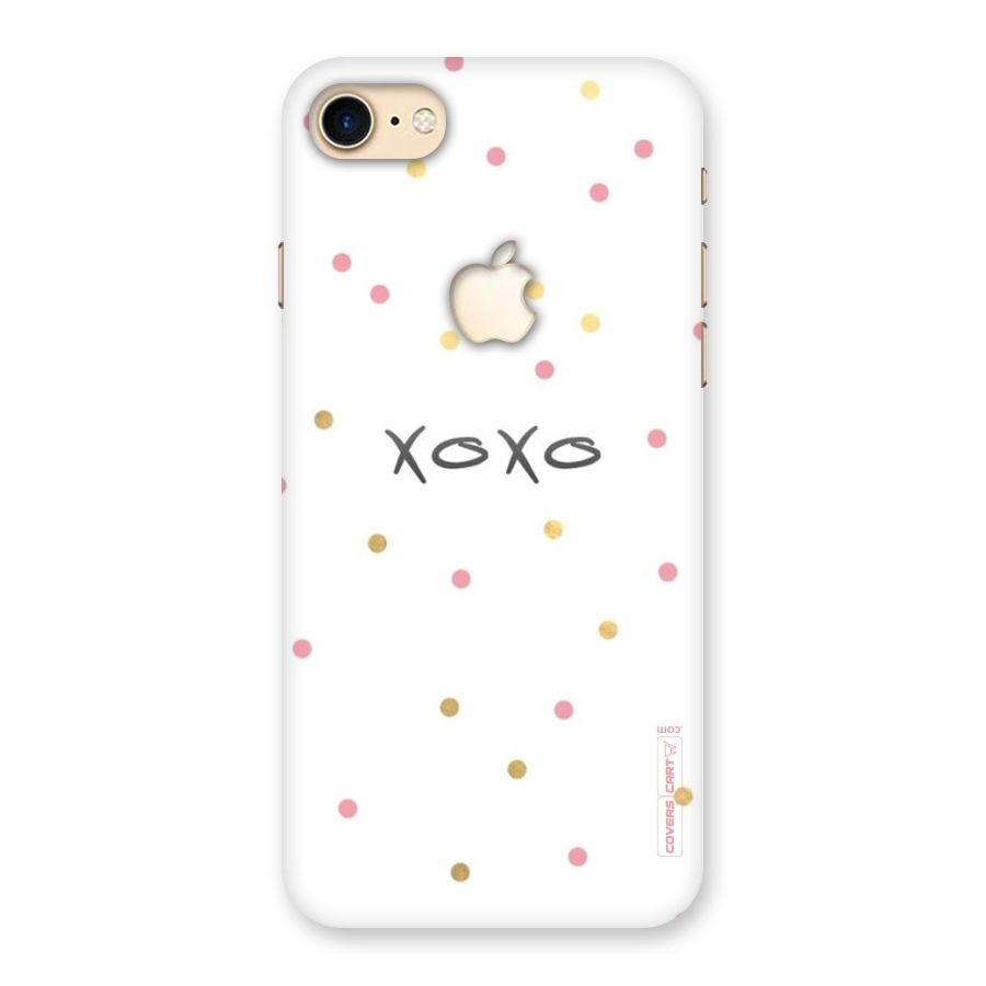 Polka Hugs Back Case for iPhone 7 Apple Cut