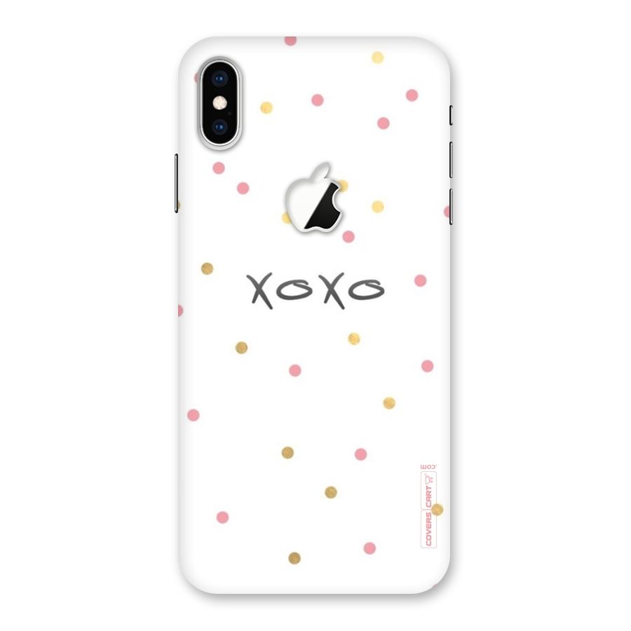Polka Hugs Back Case for iPhone XS Max Apple Cut
