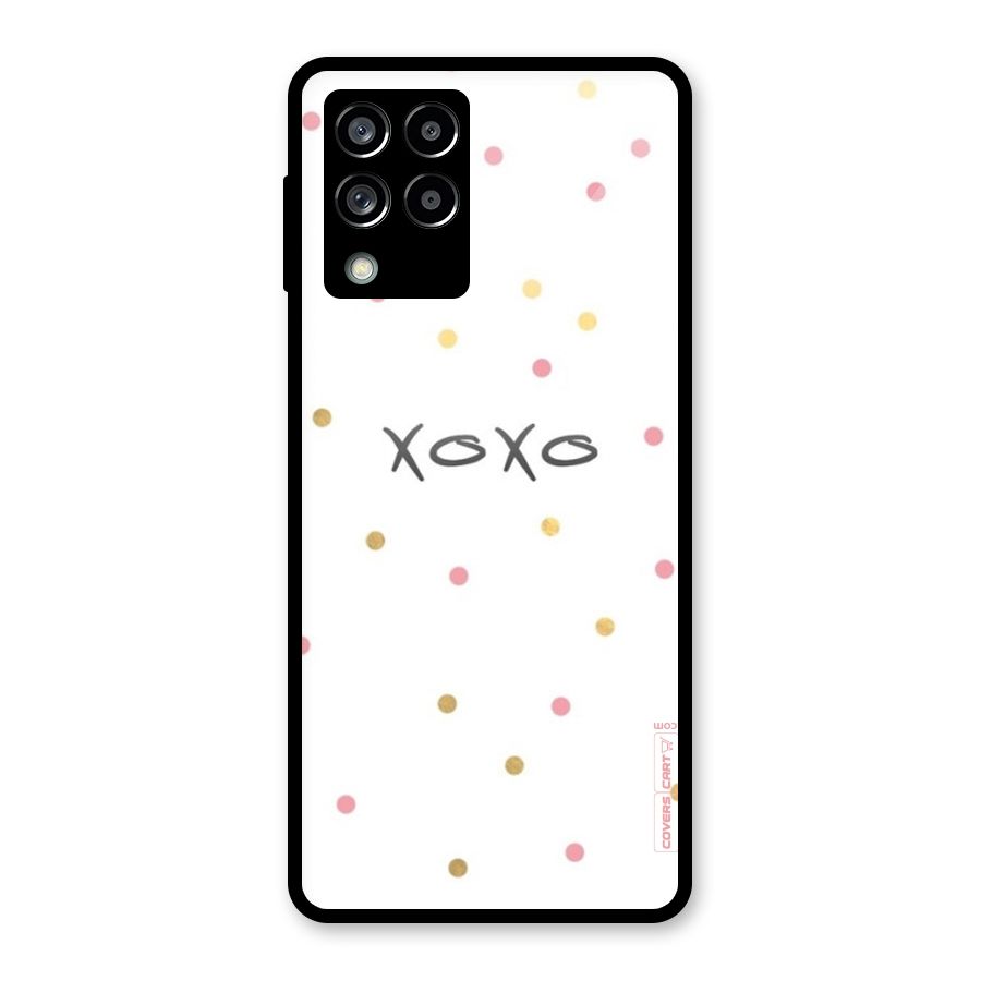 Polka Hugs Glass Back Case for Galaxy M53 5G