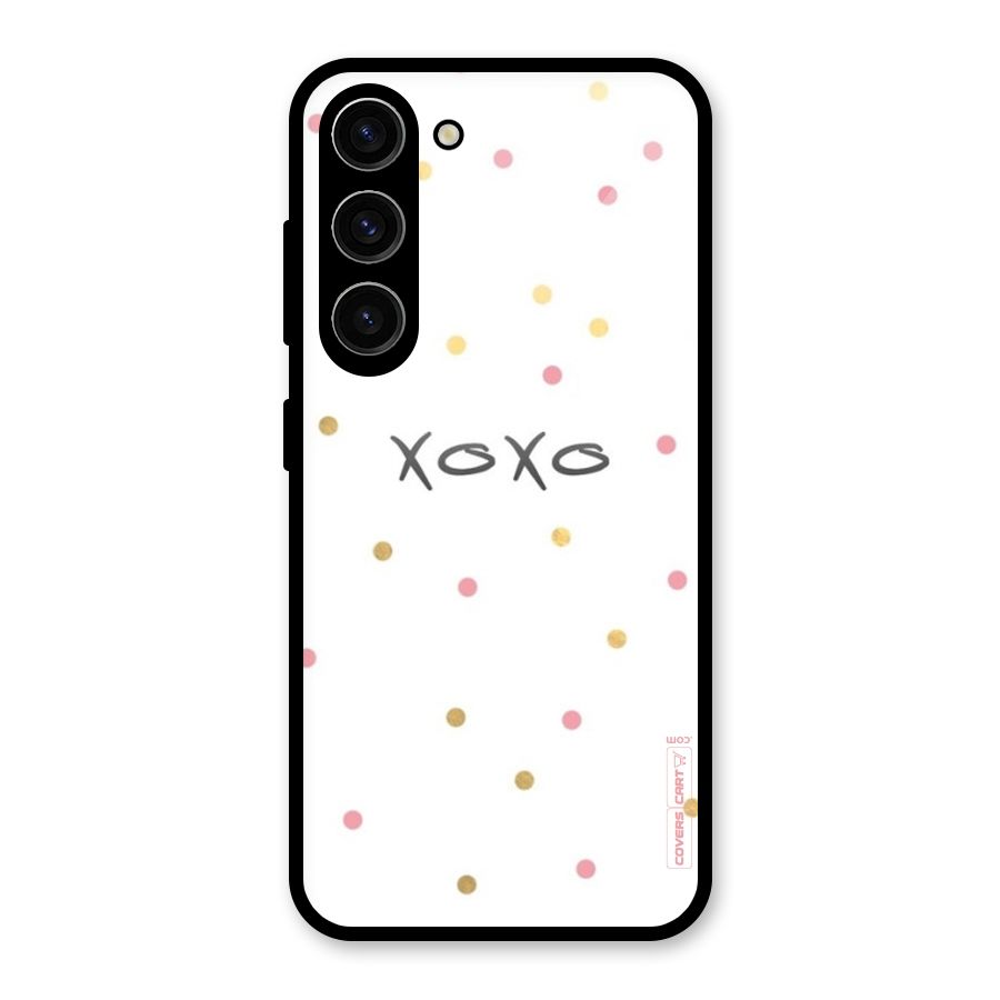Polka Hugs Glass Back Case for Galaxy S23
