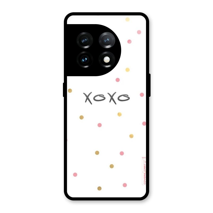 Polka Hugs Glass Back Case for OnePlus 11