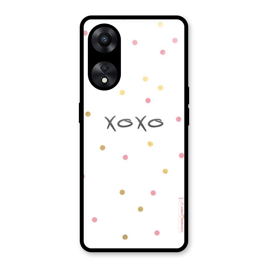 Polka Hugs Glass Back Case for Oppo A78