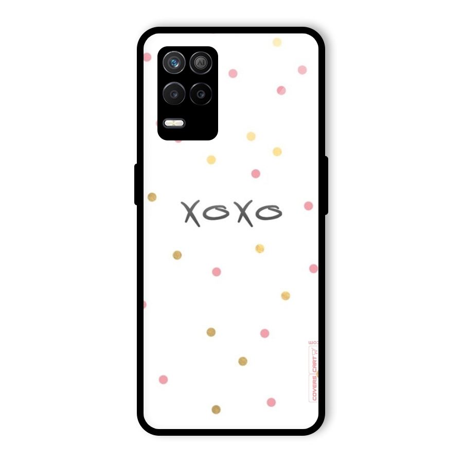Polka Hugs Glass Back Case for Realme 8 5G