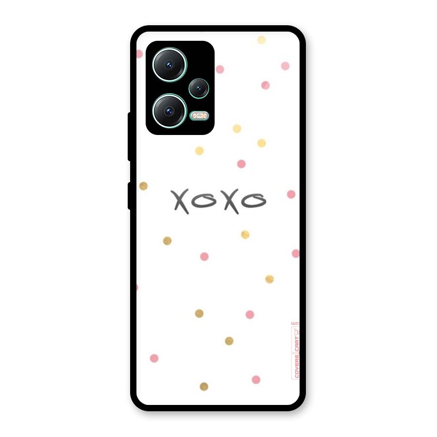 Polka Hugs Glass Back Case for Redmi Note 12 5G