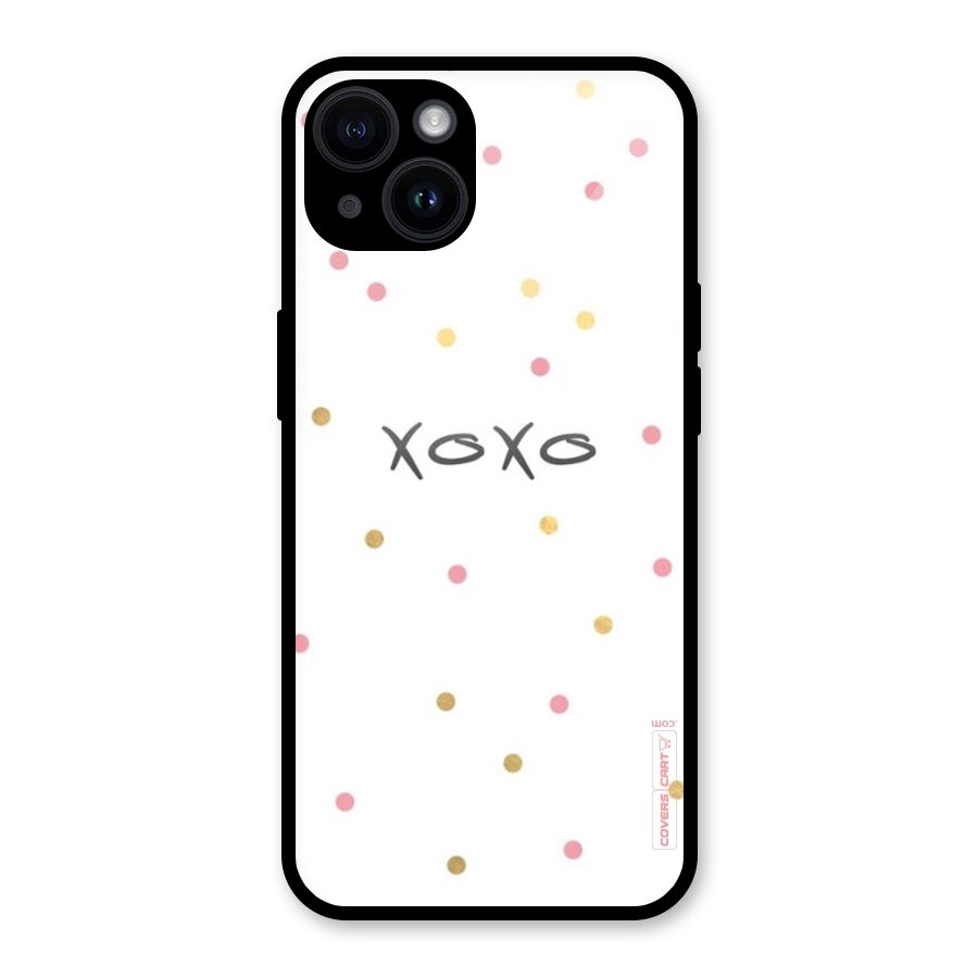 Polka Hugs Glass Back Case for iPhone 14