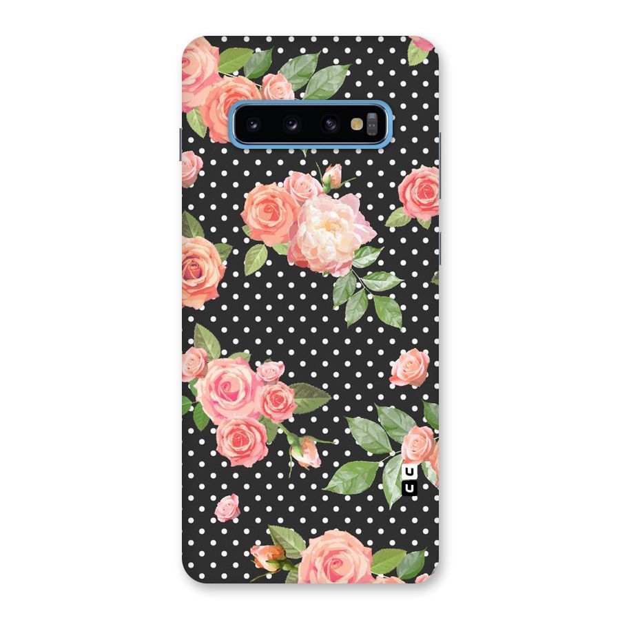 Polka Peach Back Case for Galaxy S10 Plus