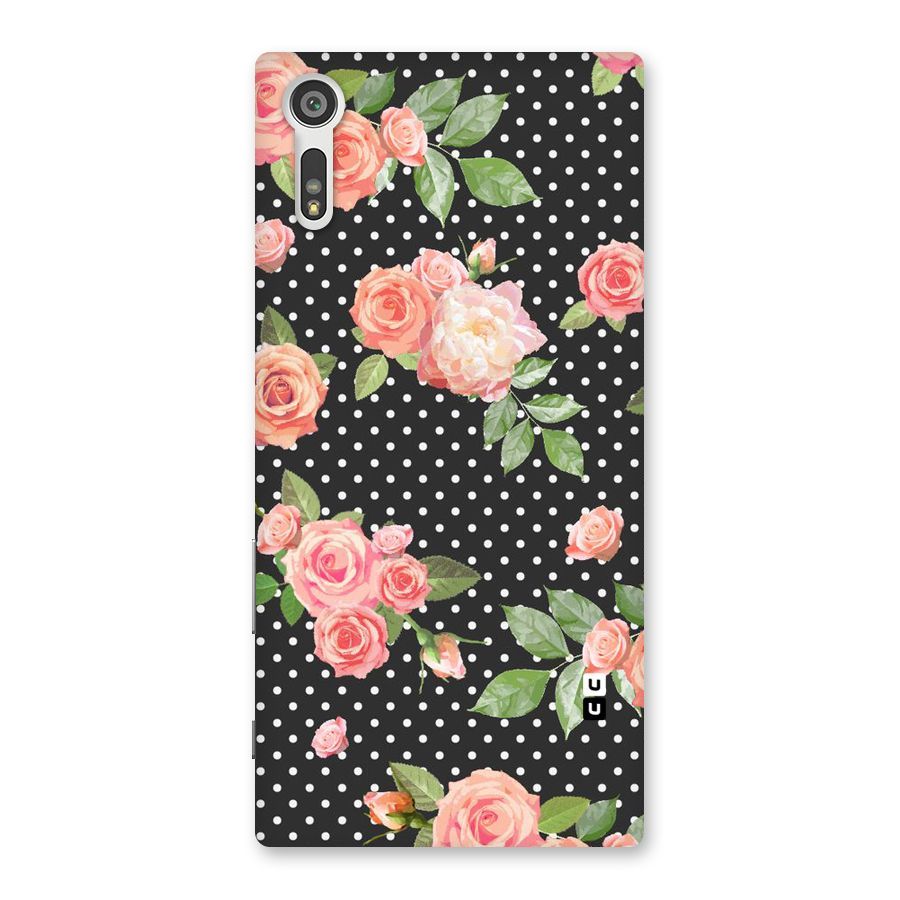Polka Peach Back Case for Xperia XZ