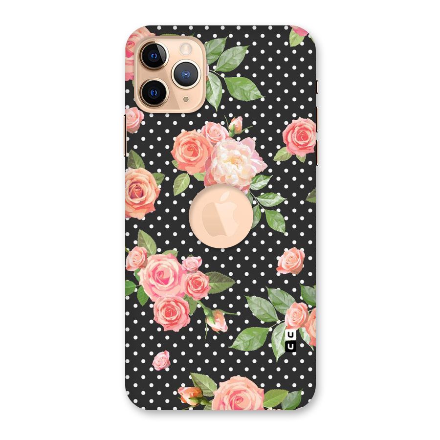 Polka Peach Back Case for iPhone 11 Pro Max Logo Cut
