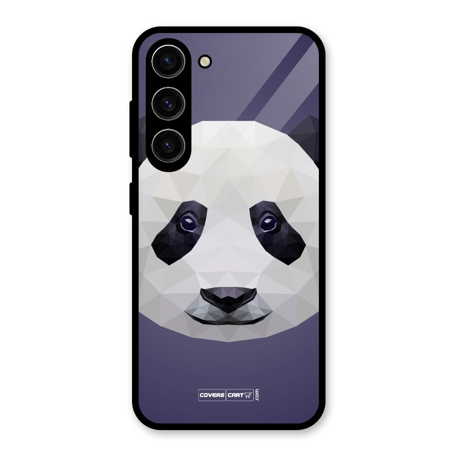 Polygon Panda Glass Back Case for Galaxy S23
