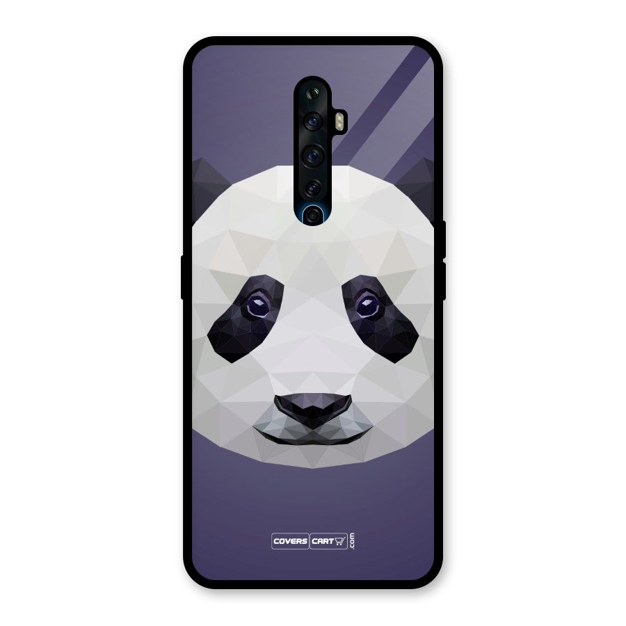 Polygon Panda Glass Back Case for Oppo Reno2 F