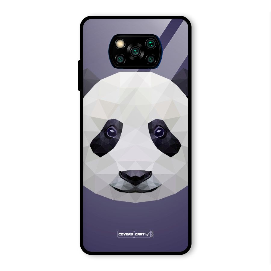 Polygon Panda Glass Back Case for Poco X3 Pro