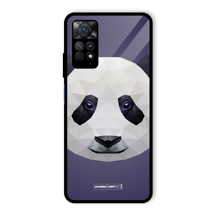 Polygon Panda Glass Back Case for Redmi Note 11 Pro