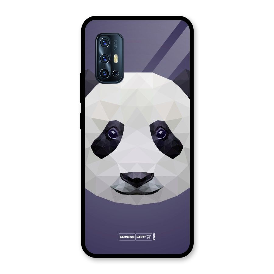 Polygon Panda Glass Back Case for Vivo V17