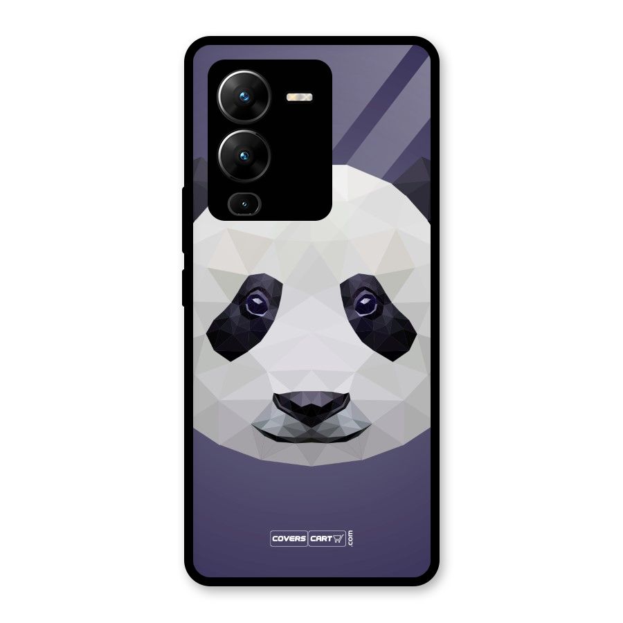 Polygon Panda Glass Back Case for Vivo V25 Pro