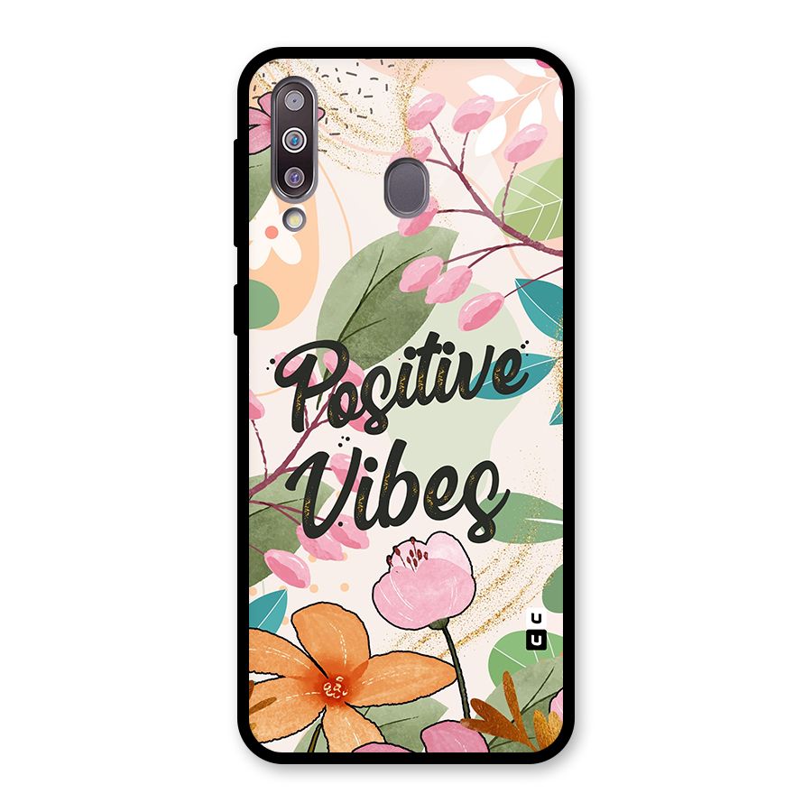 Positive Vibes Glass Back Case for Galaxy M30