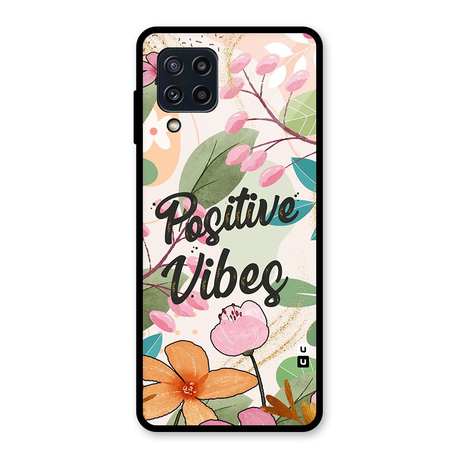Positive Vibes Glass Back Case for Galaxy M32