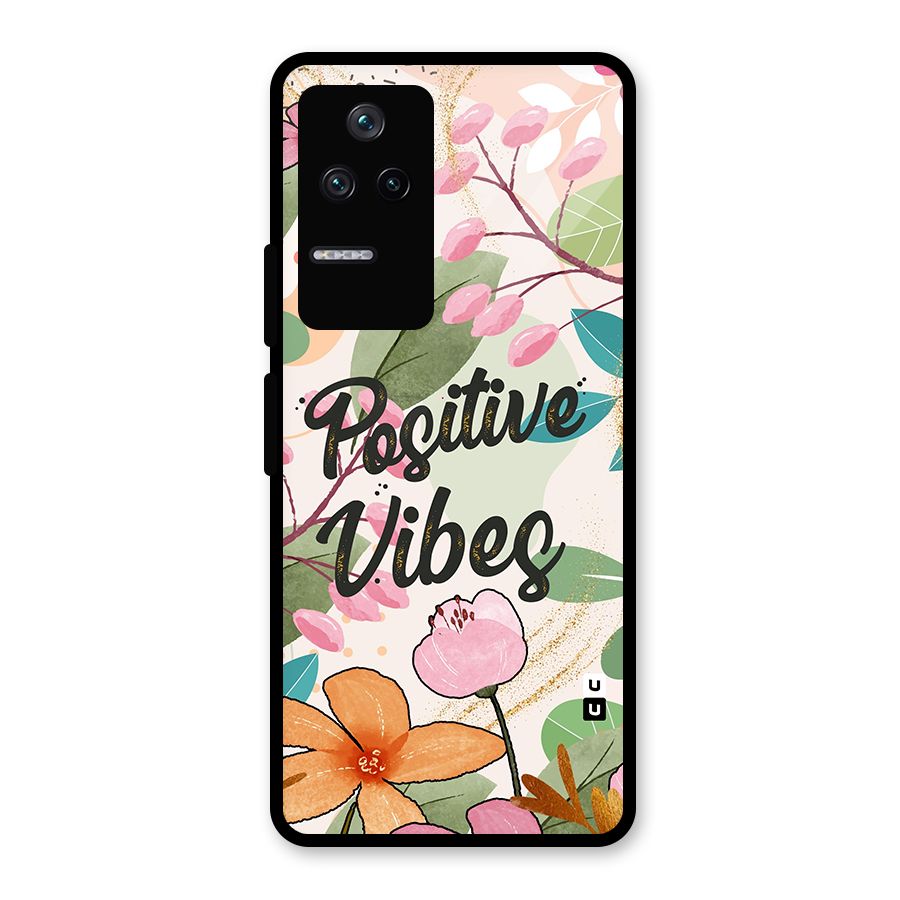 Positive Vibes Glass Back Case for Poco F4 5G