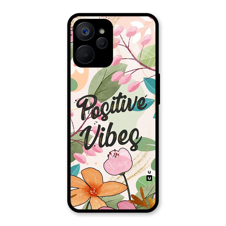 Positive Vibes Glass Back Case for Realme 9i 5G
