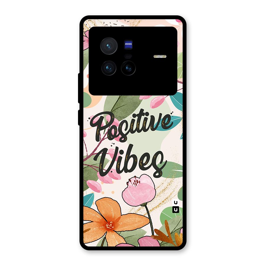 Positive Vibes Glass Back Case for Vivo X80