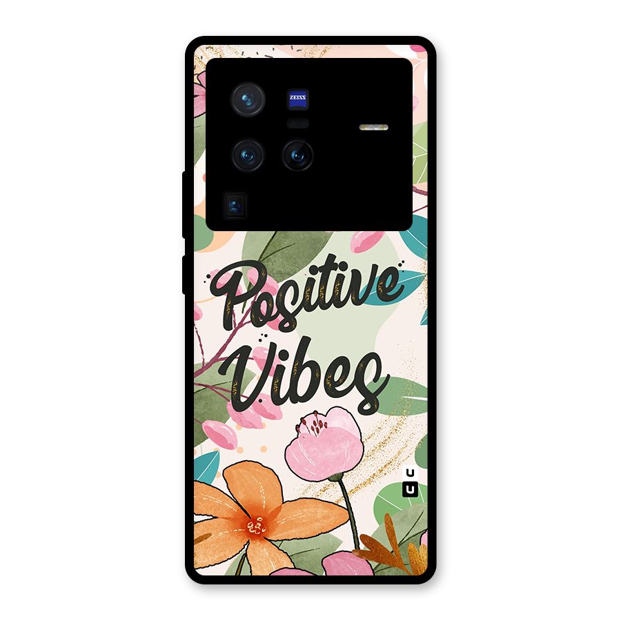 Positive Vibes Glass Back Case for Vivo X80 Pro