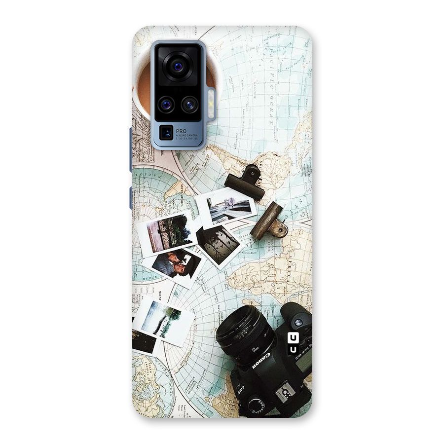 Post Stamps Travel Back Case for Vivo X50 Pro