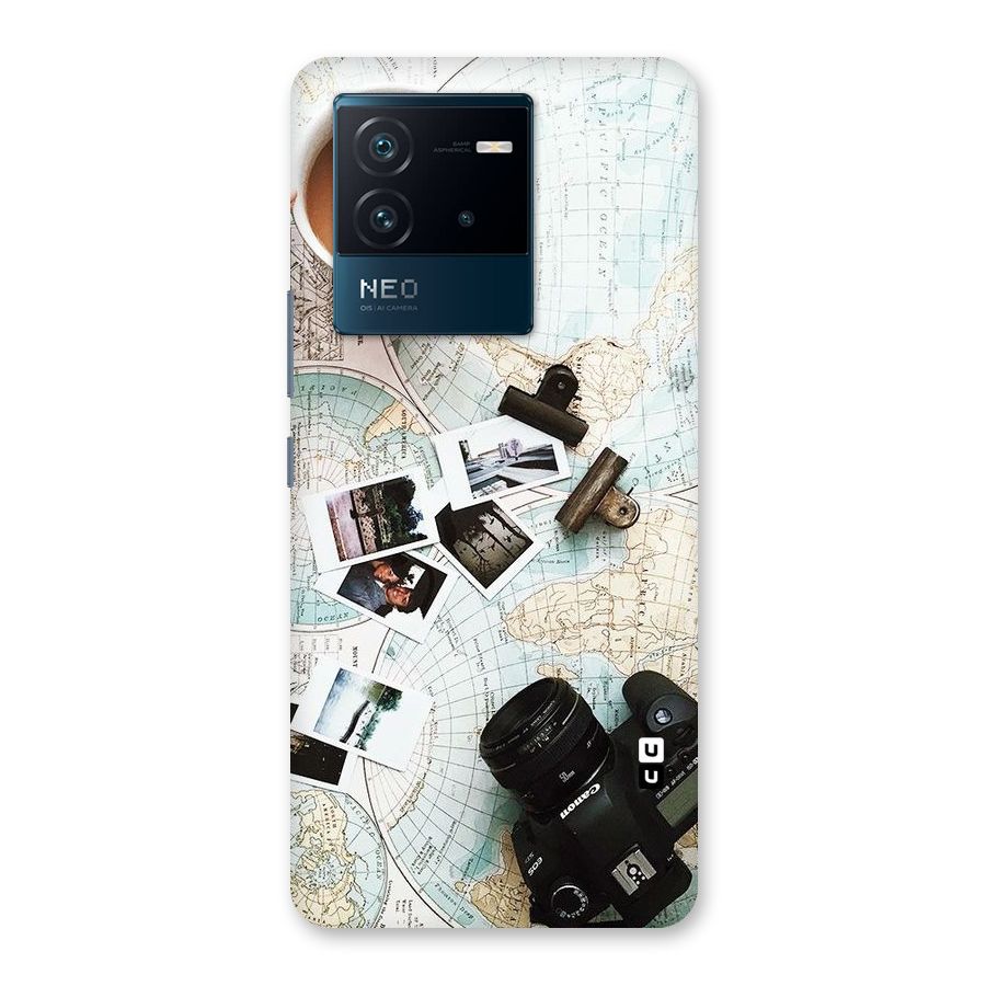 Post Stamps Travel Back Case for Vivo iQOO Neo 6 5G