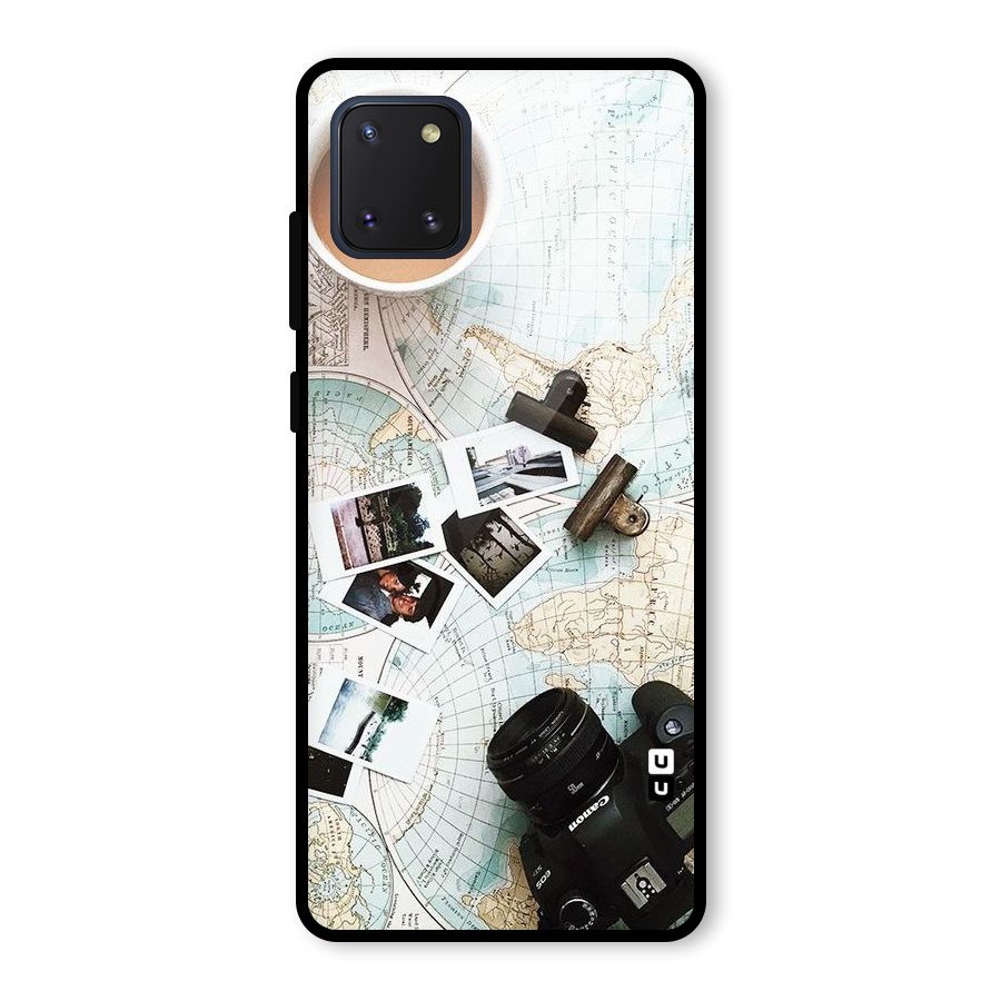 Post Stamps Travel Glass Back Case for Galaxy Note 10 Lite