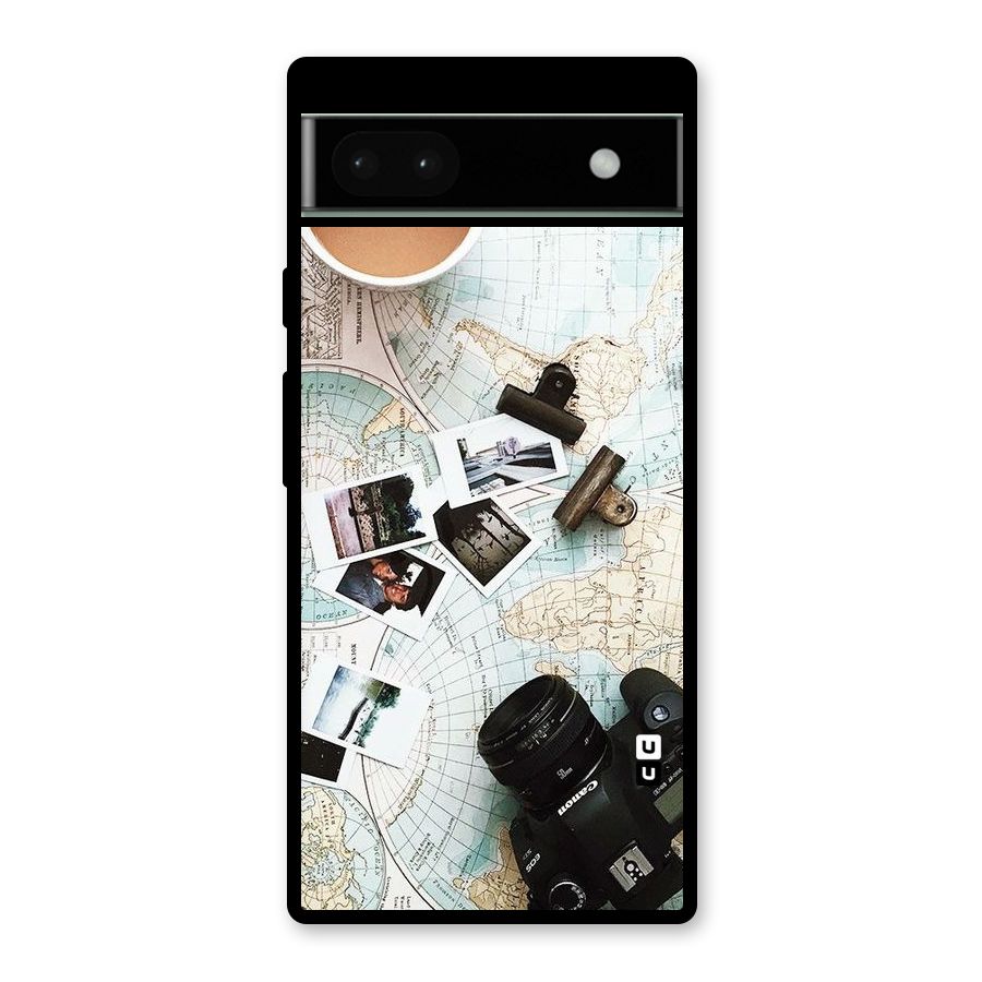 Post Stamps Travel Glass Back Case for Google Pixel 6a