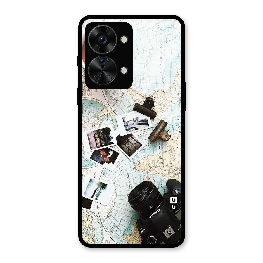 Post Stamps Travel Glass Back Case for OnePlus Nord 2T