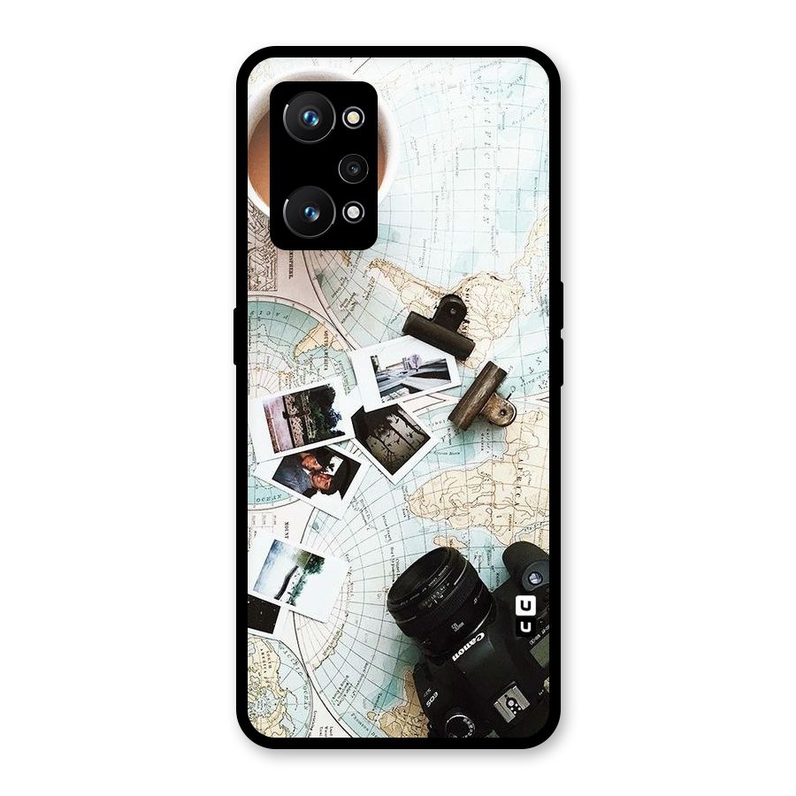Post Stamps Travel Glass Back Case for Realme GT Neo 3T