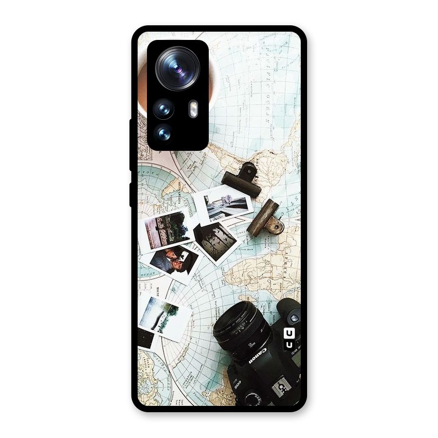 Post Stamps Travel Glass Back Case for Xiaomi 12 Pro