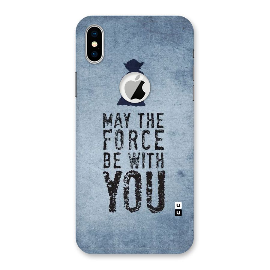 Power With You Back Case for iPhone XS Logo Cut