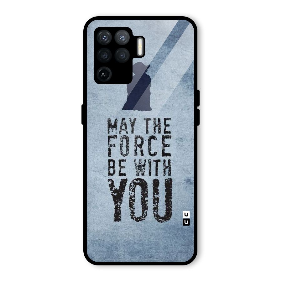 Power With You Glass Back Case for Oppo F19 Pro