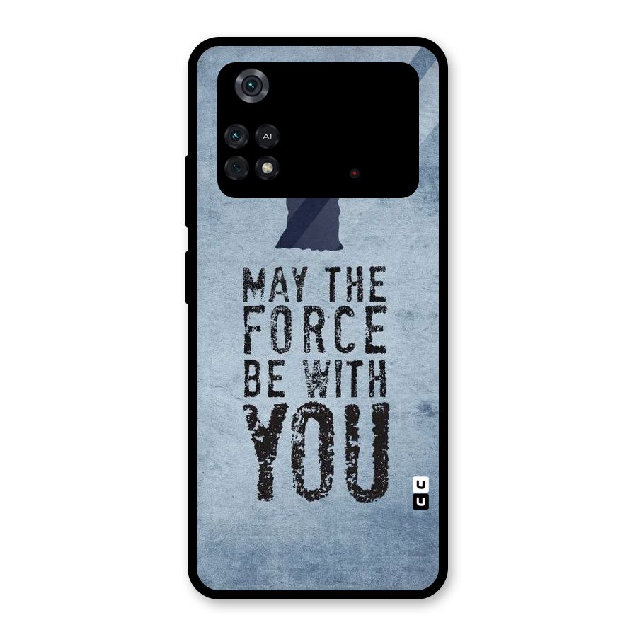 Power With You Glass Back Case for Poco M4 Pro 4G
