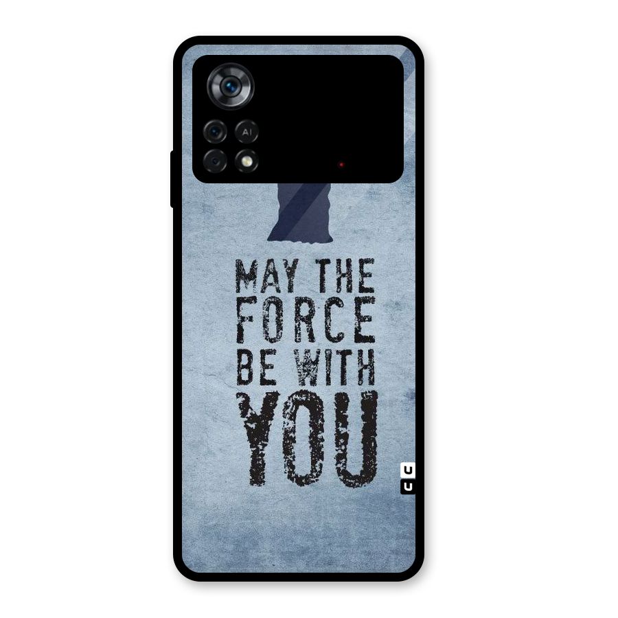 Power With You Glass Back Case for Poco X4 Pro 5G