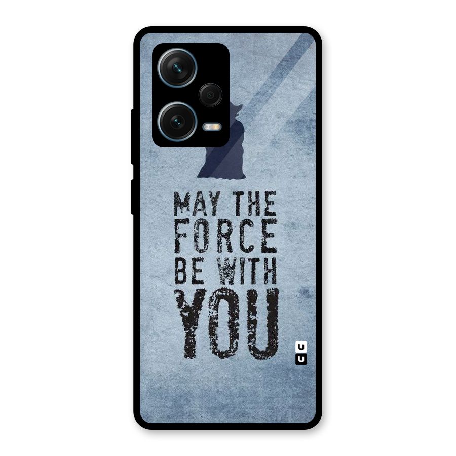 Power With You Glass Back Case for Redmi Note 12 Pro Plus 5G