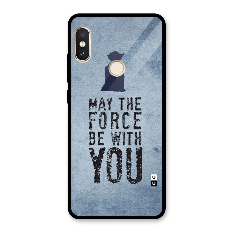 Power With You Glass Back Case for Redmi Note 5 Pro