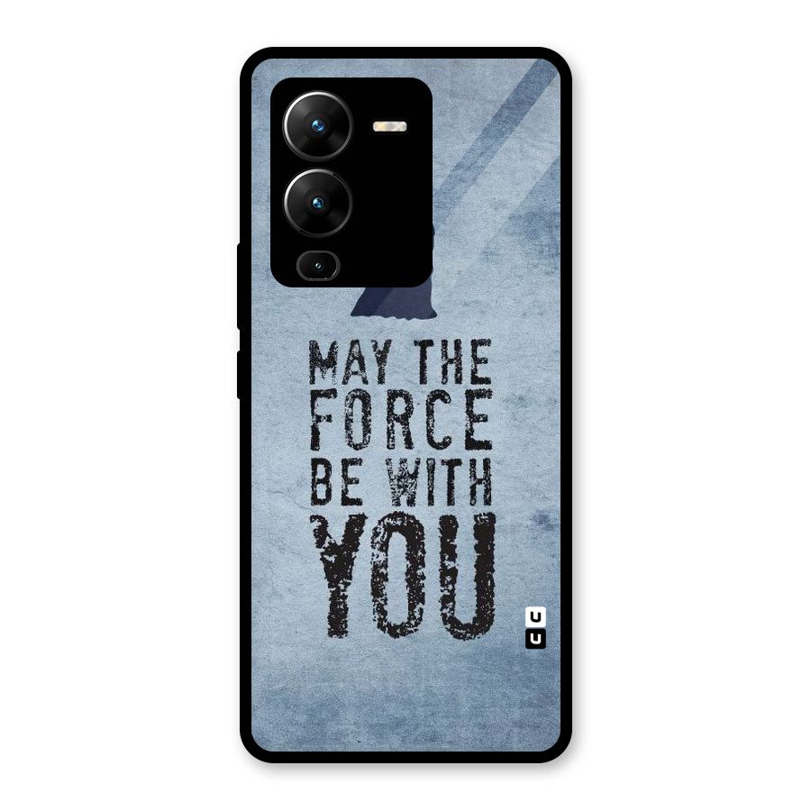 Power With You Glass Back Case for Vivo V25 Pro