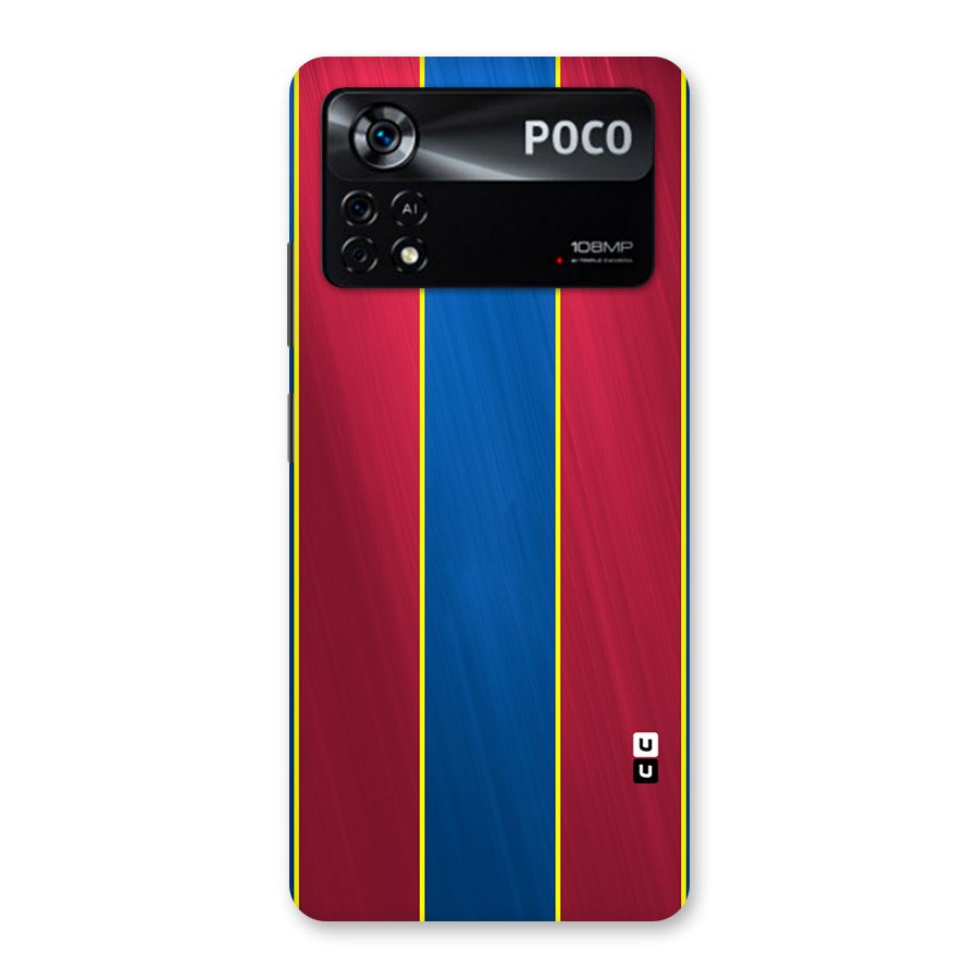 Premium Vertical Stripes Back Case for Poco X4 Pro 5G