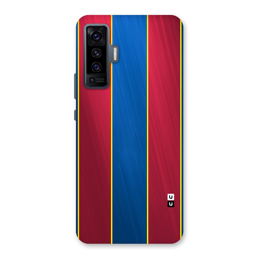 Premium Vertical Stripes Back Case for Vivo X50