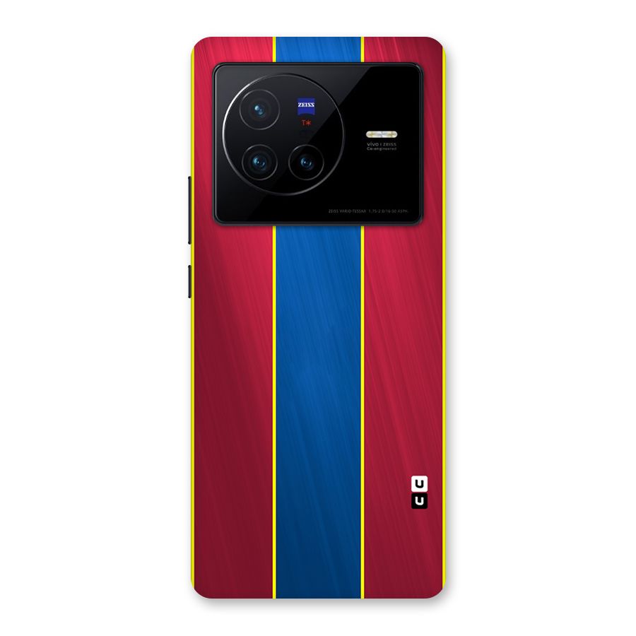 Premium Vertical Stripes Back Case for Vivo X80