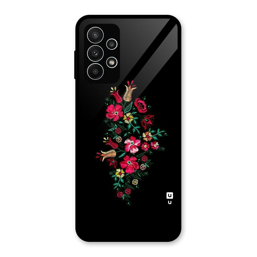 Pretty Allure Flower Glass Back Case for Galaxy A23
