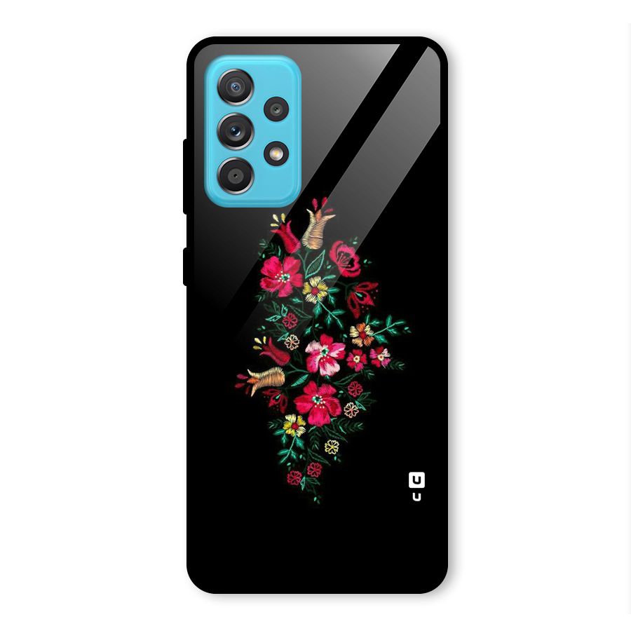 Pretty Allure Flower Glass Back Case for Galaxy A52