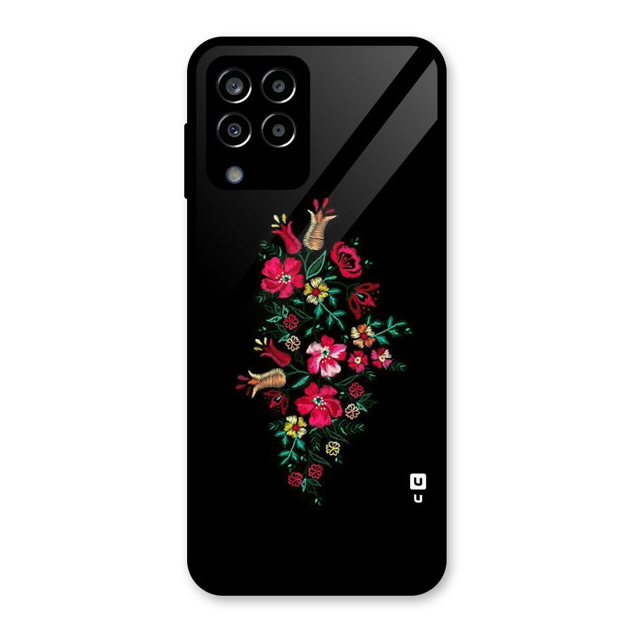 Pretty Allure Flower Glass Back Case for Galaxy M33
