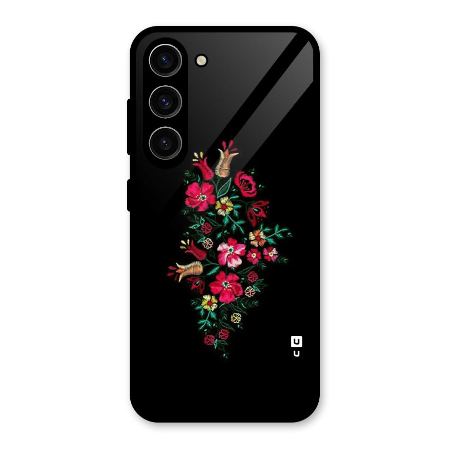 Pretty Allure Flower Glass Back Case for Galaxy S23