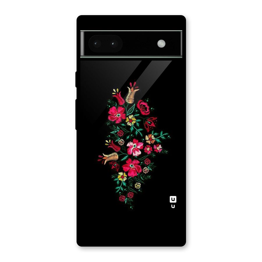 Pretty Allure Flower Glass Back Case for Google Pixel 6a