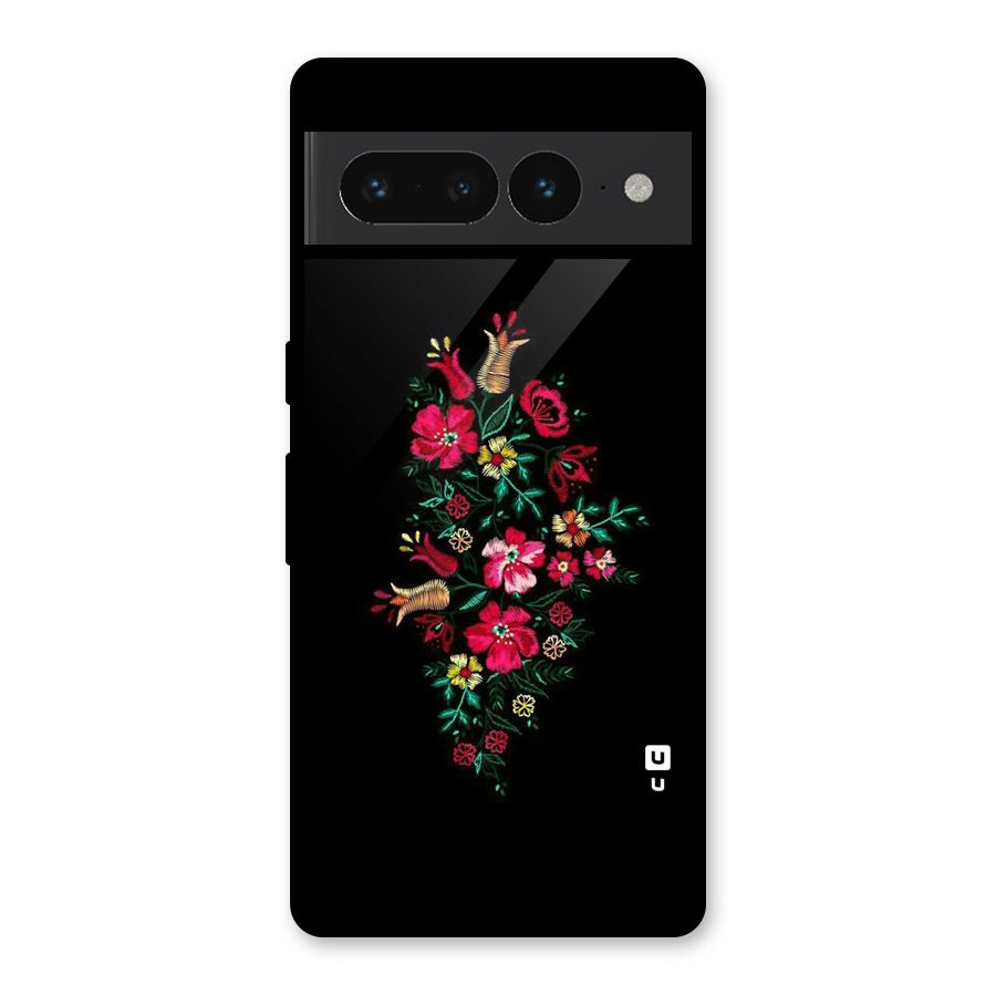 Pretty Allure Flower Glass Back Case for Google Pixel 7 Pro