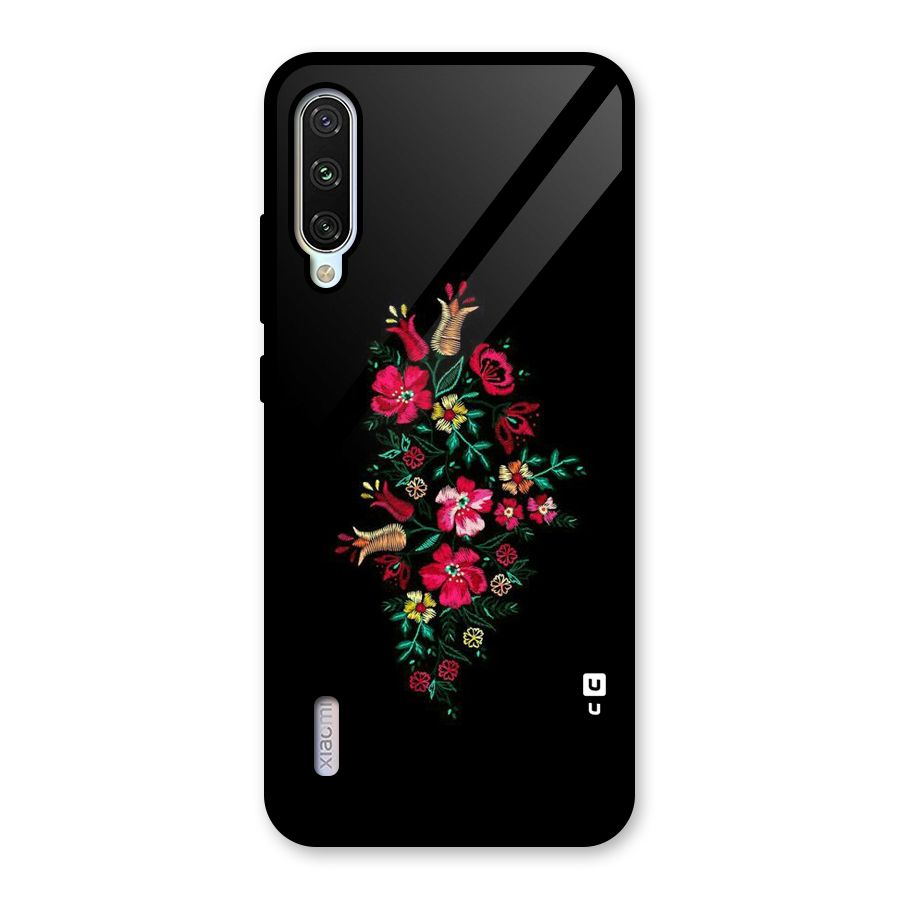 Pretty Allure Flower Glass Back Case for Mi A3